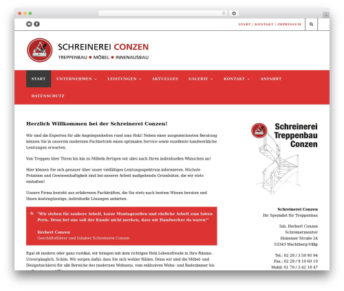 Mediso WordPress theme - schreinerei-conzen.de