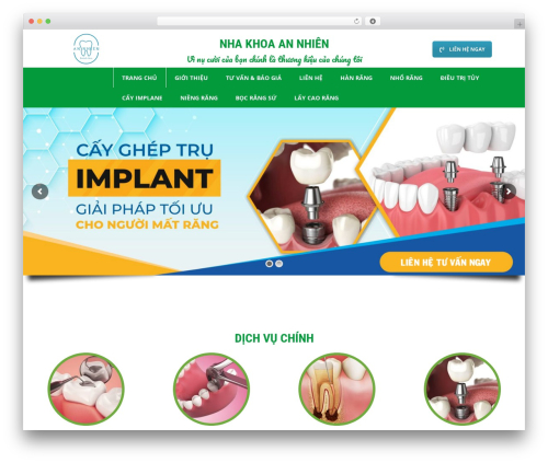 MegaStore WordPress store theme - nhakhoaannhiencantho.com
