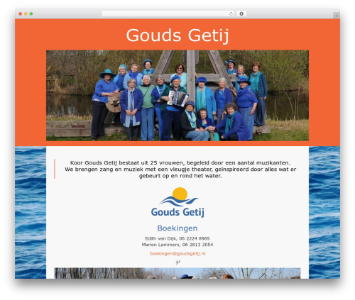 OneColumn WordPress theme - goudsgetij.nl