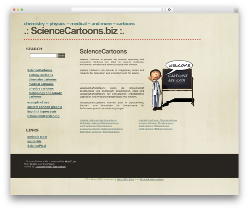 PaperBlock WordPress theme - sciencecartoons.biz