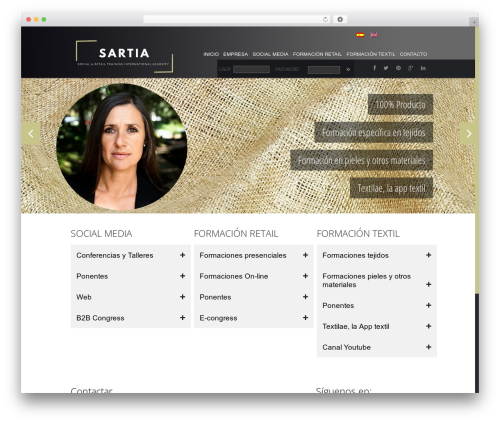 sartia WordPress theme design - sartia.com