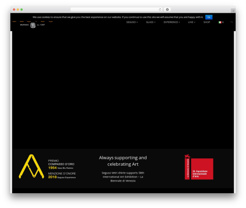 Sonec WordPress website theme - seguso.com