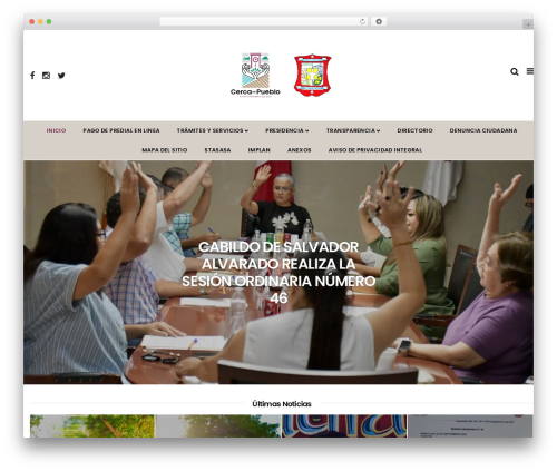 WordPress theme Entron - salvadoralvarado.gob.mx