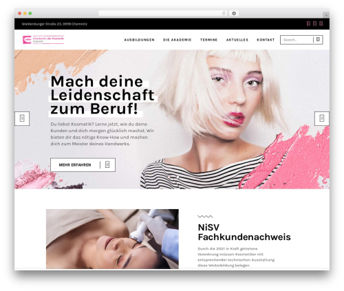 WordPress theme Blush - www.akademie-kosmetik-chemnitz.de