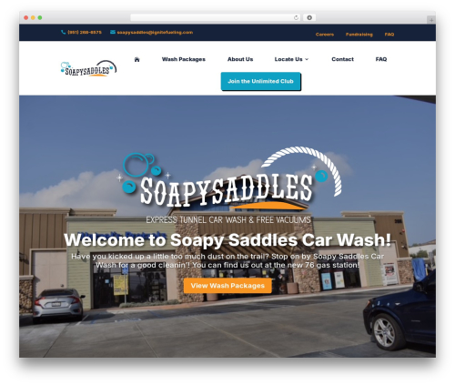 Sonnys carwash menu pro WordPress plugin - soapysaddles.com
