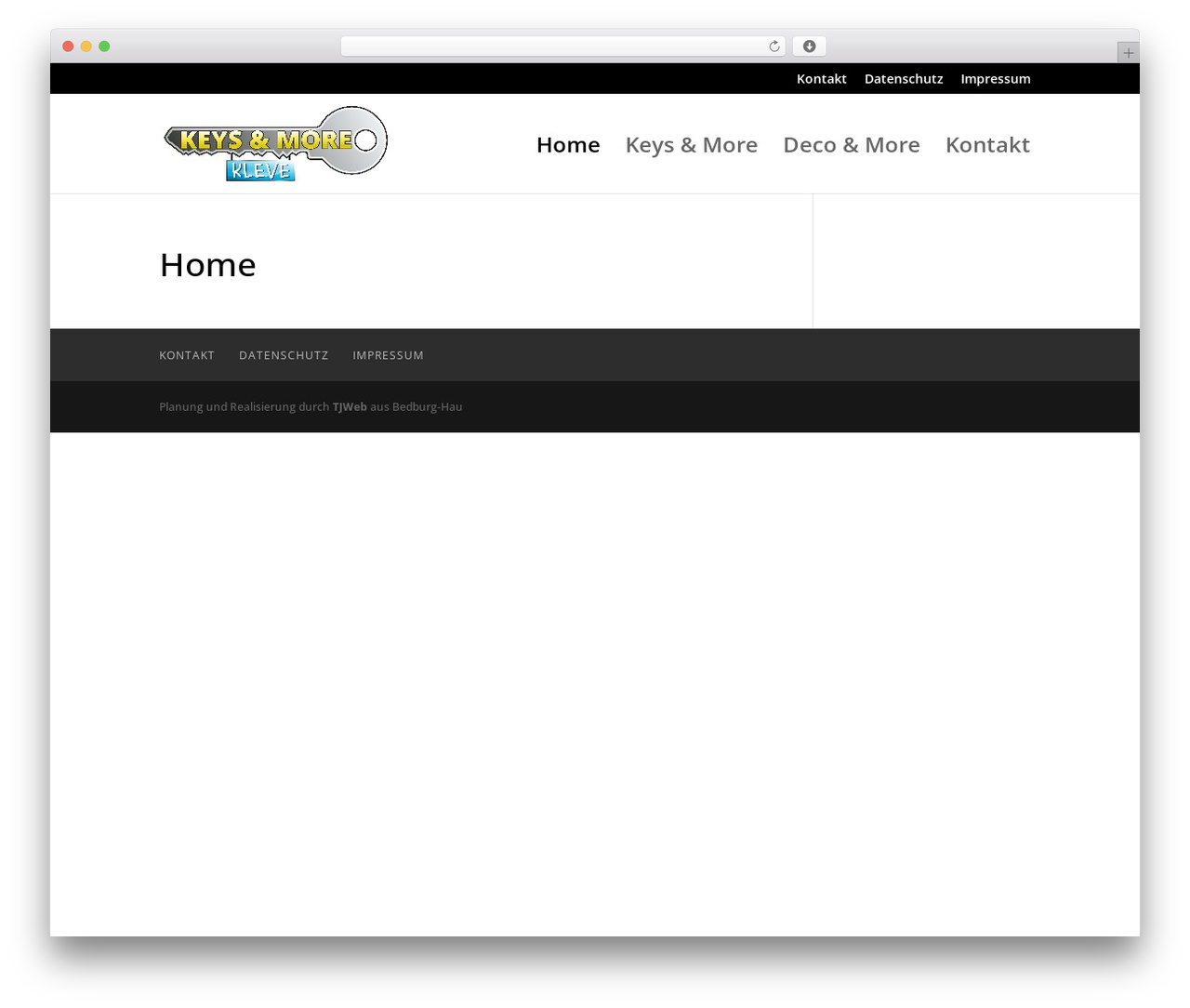 WordPress theme Divi - keys-and-more-kleve.de