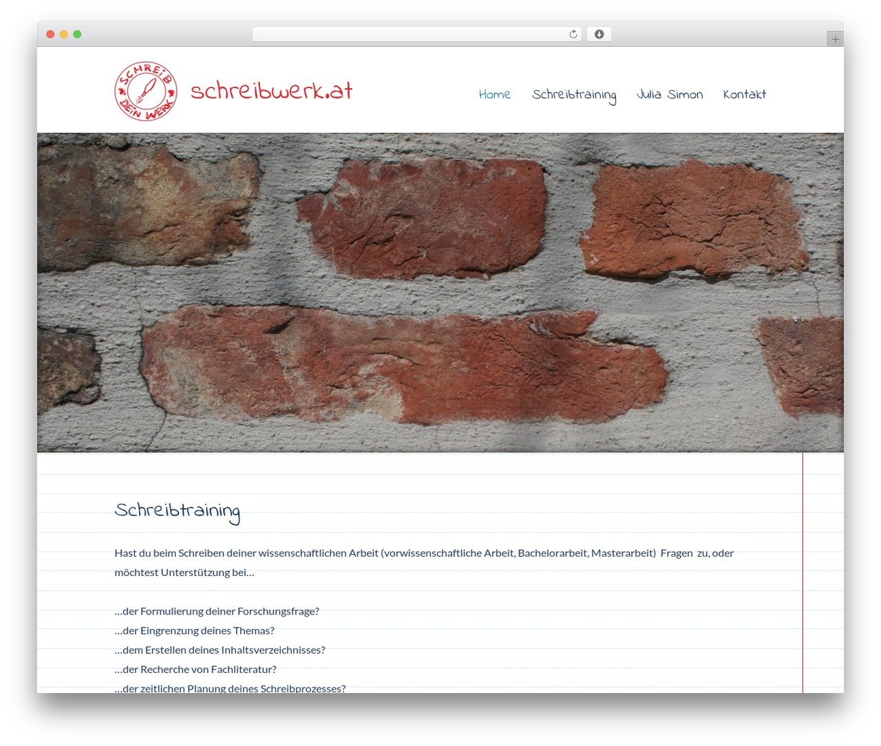WordPress theme Moonrise - schreibwerk.at