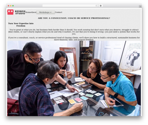 WordPress website theme Etch Theme - redboxstudio.com