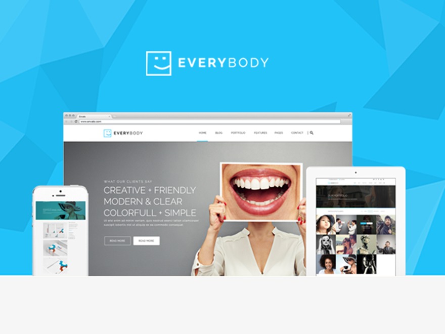 WordPress website theme Everybody by Themeple