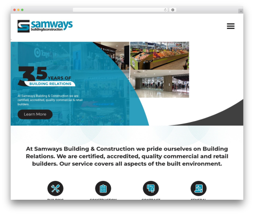 WordPress website theme Samways - samways.com.au