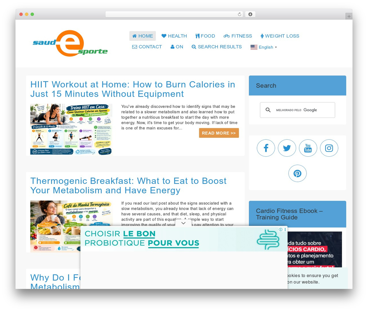 WP theme ConversionWP Premium - saudesporte.com.br