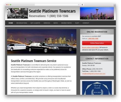 Mobile call buttons WordPress plugin - seattleplatinumtowncars.com