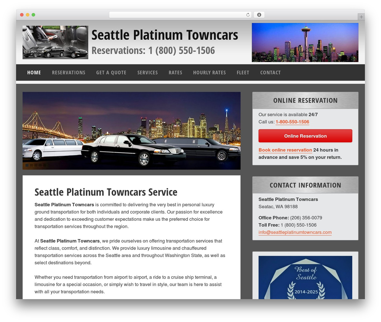 WP Theme WP theme - seattleplatinumtowncars.com