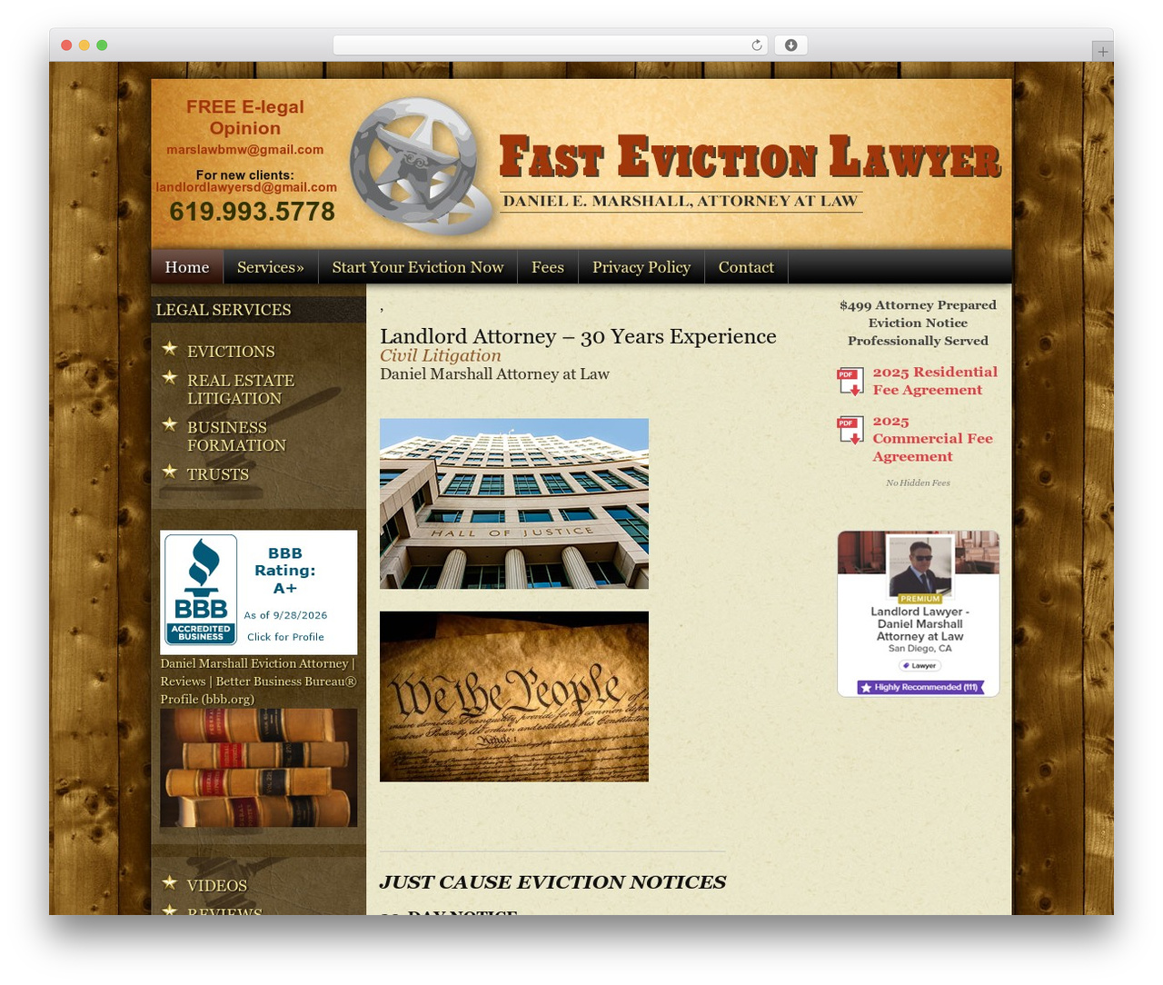 Catalyst premium WordPress theme - sandiegoevictionattorneys.com