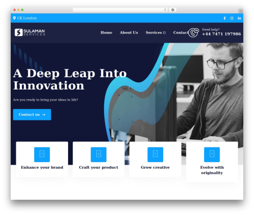 Cresta top WordPress theme - sulaman.com