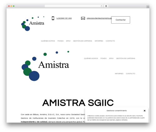 Divi theme WordPress - amistra.es