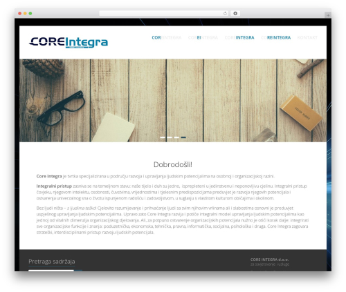 Integra theme WordPress - coreintegra.hr