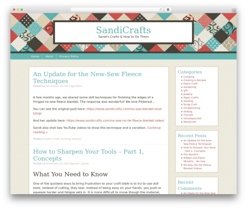 Patchwork WordPress theme - sandicrafts.com