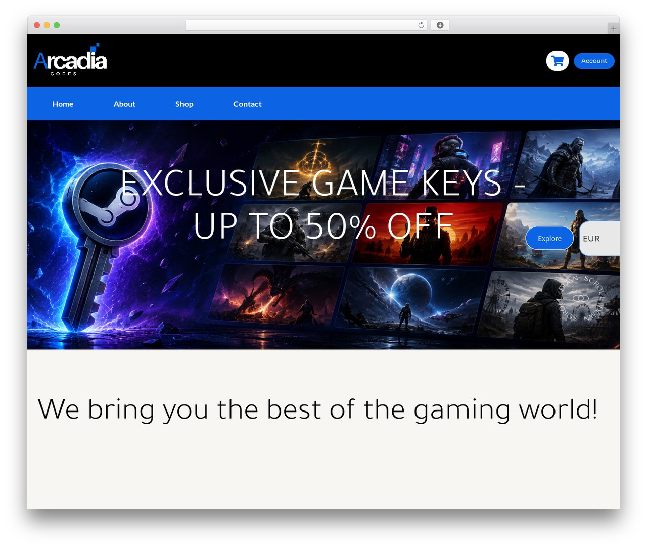 The7 WordPress theme - arcadia.codes