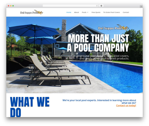 Divi mad menu WordPress plugin - delsuppopools.com