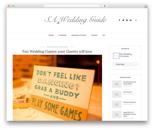 Theme WordPress Humble - sa-wedding.co.za