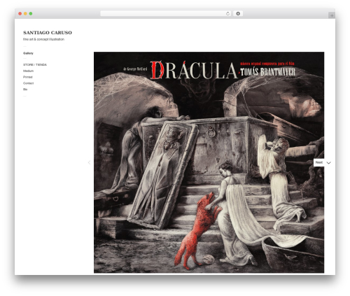 Touchfolio WordPress theme - santiagocaruso.com.ar