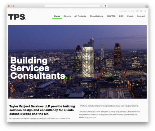TPS Theme theme WordPress - taylorprojectservices.com