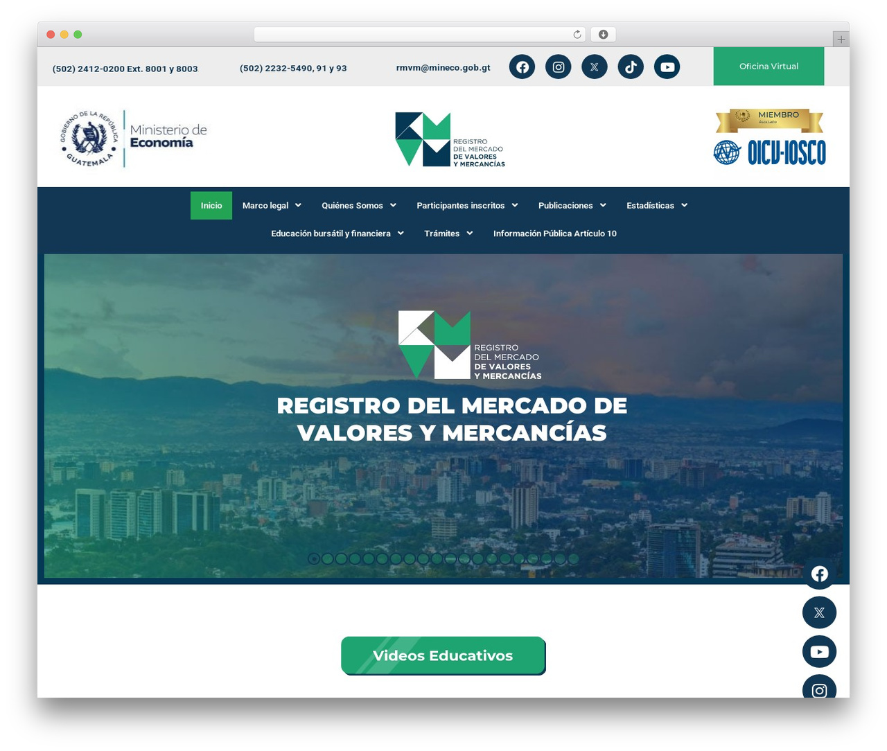 WordPress theme Construct - rmvm.gob.gt