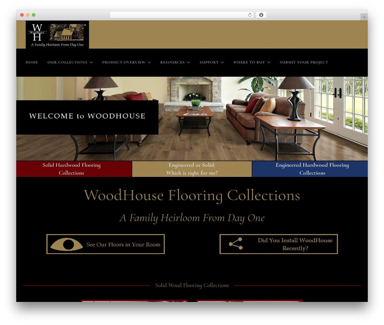 WordPress theme Foundry - woodhousefloor.com