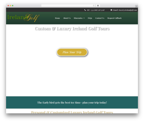 Hydra booking WordPress plugin - irelandgolf.com