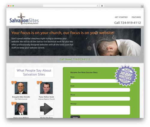 WP theme Dynamik - salvationsites.com
