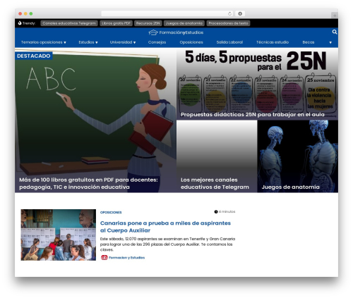 ABN Framework WordPress theme - formacionyestudios.com
