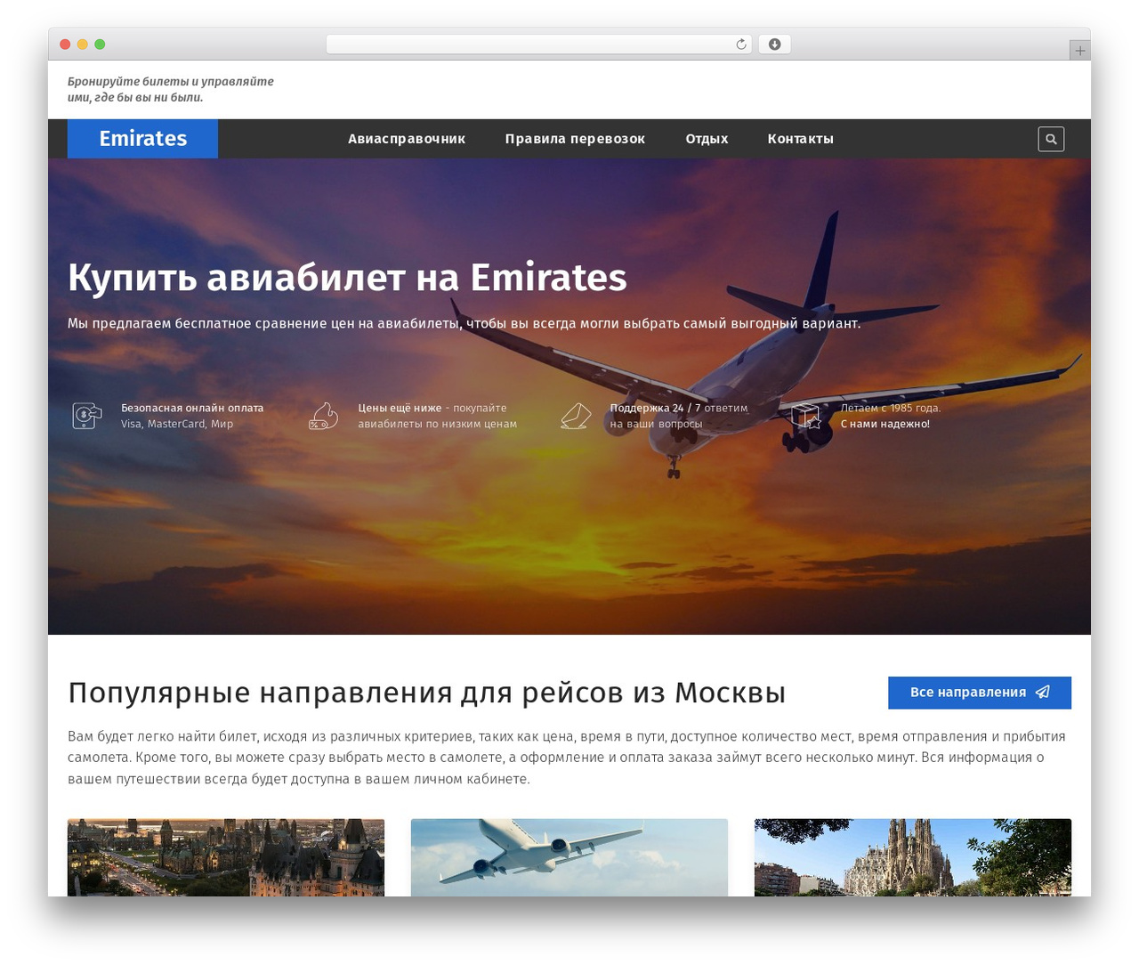 Best WordPress theme Basic - emirate.ru