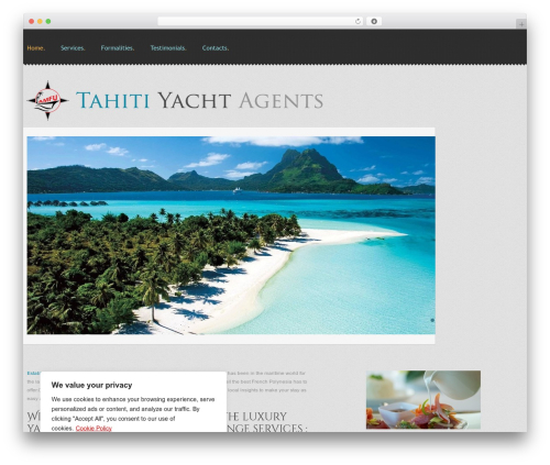 cherry premium WordPress theme - tahiti-yacht-agents.com