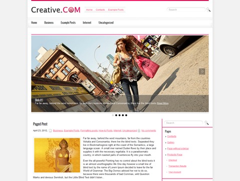 CreativeCom WordPress theme CreativeCom WordPress theme