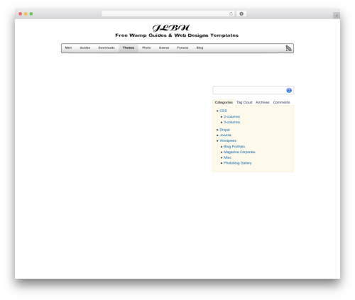 CSS Gallery WordPress theme - themes.jlbn.com