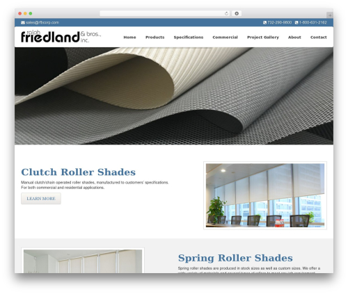 Custom Theme theme WordPress - friedlandshades.com