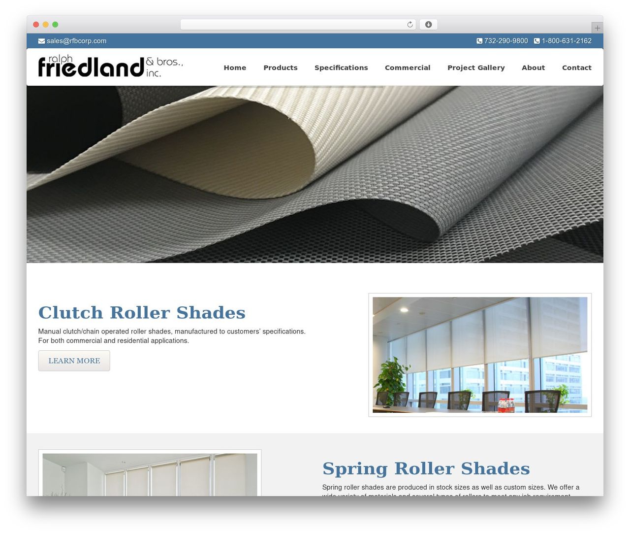 Custom Theme theme WordPress - friedlandshades.com