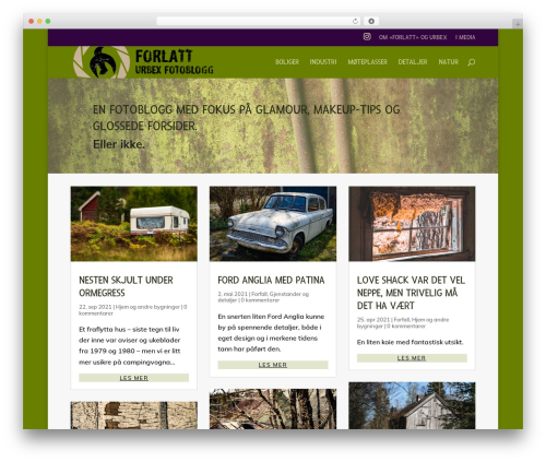 Divi WordPress theme - forlatt.no