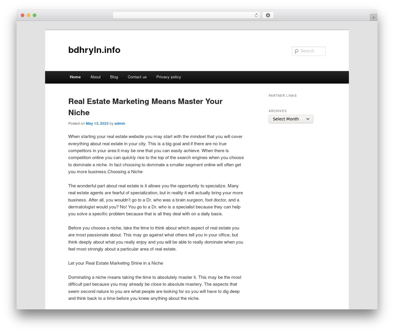 Dmc WordPress theme - bdhryln.info