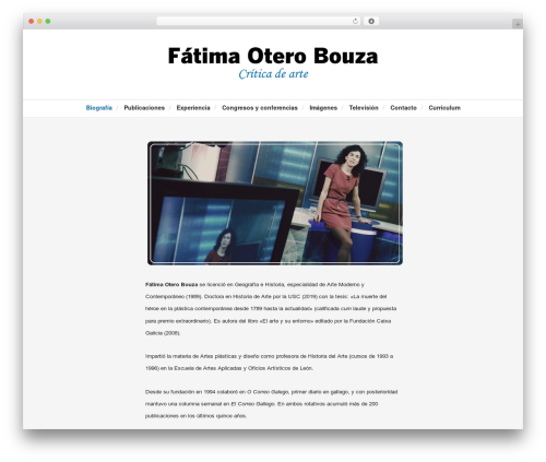 Duplex WordPress theme - fatimaotero.com