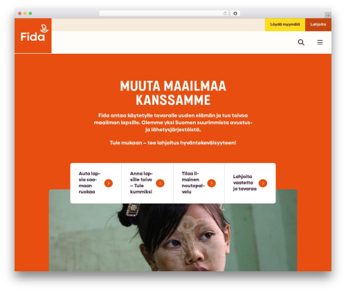 Fida WordPress theme - fida.fi