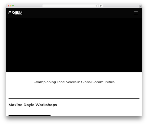 Form Dance Projects Theme top WordPress theme - form.org.au