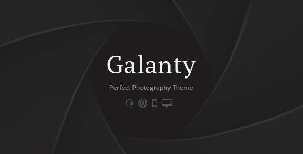 Galanty personal WordPress theme by massivePixelCreation