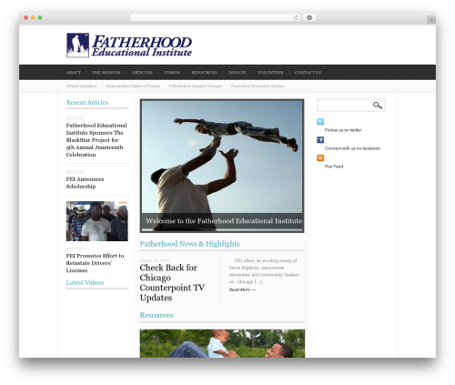 impulse top WordPress theme - fatherhood-edu.org