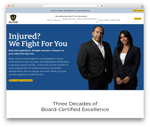 WordPress theme Beaver Builder Theme - rudyvasquez.com