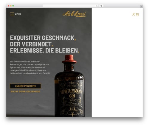 WordPress theme Ale and Bread - aleandbread.com