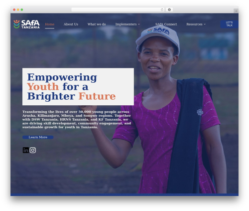 Droip WordPress plugin - safatanzania.org