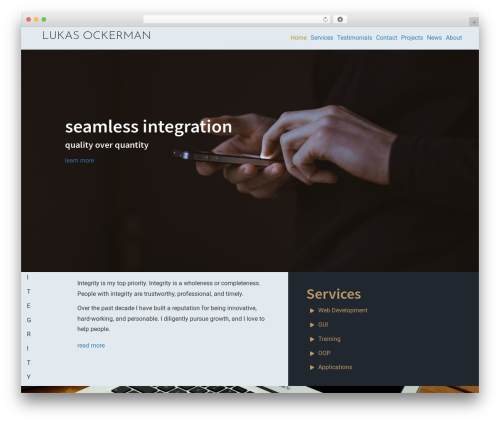 WordPress theme Crio - lukasockerman.info
