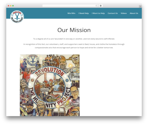 WordPress theme Divi - thehumanityproject.ca